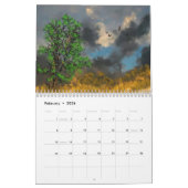 Abstrakte Malerei digitaler Fantasie Art 2025 Kalender (Feb 2026)