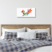 Abstrakte Malerei Drache Leinwanddruck (Insitu (Schlafzimmer))