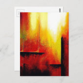 Abstrakte Malerei durch Hizli Postkarte (Vorne/Hinten)
