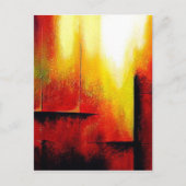 Abstrakte Malerei durch Hizli Postkarte (Vorderseite)