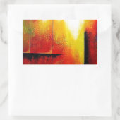 Abstrakte Malerei durch Hizli Rechteckiger Aufkleber (Tasche)