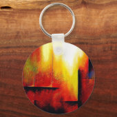 Abstrakte Malerei durch Hizli Schlüsselanhänger (Vorderseite)