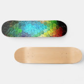 Abstrakte Malerei | Dynamische Farben 3 Skateboard (Horizontal)