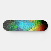 Abstrakte Malerei | Dynamische Farben 3 Skateboard (Horizontal)