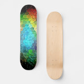Abstrakte Malerei | Dynamische Farben 3 Skateboard (Vorderseite)