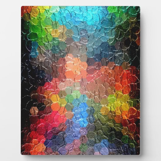 Abstrakte Malerei | Dynamische Farben Fotoplatte (Vorderseite)