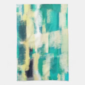Abstrakte Malerei | Dynamische Farben Geschirrtuch (Vertikal)