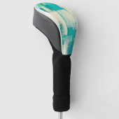 Abstrakte Malerei | Dynamische Farben Golf Headcover (angewinkelt)