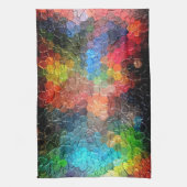 Abstrakte Malerei | Dynamische Farben Küchentuch (Vertikal)