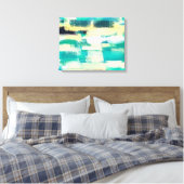 Abstrakte Malerei | Dynamische Farben Leinwanddruck (Insitu (Schlafzimmer))