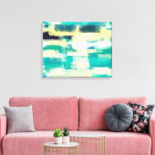 Abstrakte Malerei | Dynamische Farben Leinwanddruck (Insitu (Wohnzimmer))