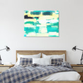 Abstrakte Malerei | Dynamische Farben Leinwanddruck (Insitu (Schlafzimmer))