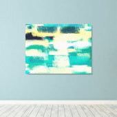 Abstrakte Malerei | Dynamische Farben Leinwanddruck (Insitu (Holzboden))