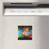 Abstrakte Malerei | Dynamische Farben Magnet (In Situ (Geschirrspüler))