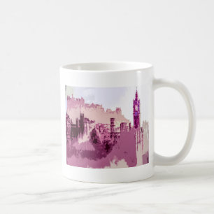 Abstrakte Malerei Edinburgh Hauptstadt Schottland Kaffeetasse