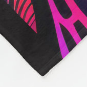 Abstrakte Malerei einer Giraffe Fleecedecke (Ecke)