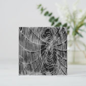 Abstrakte Malerei eines grauen, weißen Stoffes auf Einladung (Stehend Vorderseite)