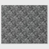 Abstrakte Malerei eines grauen, weißen Stoffes auf Geschenkpapier (Flach)