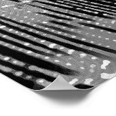 Abstrakte Malerei eines grauen, weißen Stoffes auf Poster (Ecke)