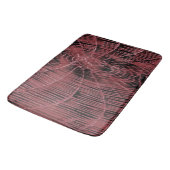 Abstrakte Malerei eines Magenta Pink Cobweb Badematte (Schrägansicht)