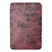 Abstrakte Malerei eines Magenta Pink Cobweb Badematte (Vorderseite Vertikal)