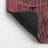 Abstrakte Malerei eines Magenta Pink Cobweb Mousepad (Ecke)