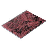 Abstrakte Malerei eines Magenta Pink Cobweb Notizblock (Linke Seite)