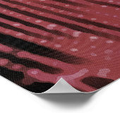 Abstrakte Malerei eines Magenta Pink Cobweb Poster (Ecke)