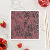 Abstrakte Malerei eines Magenta Pink Cobweb Serviette (Beispiel)