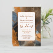 Abstrakte Malerei Einladung QR Code (Stehend Vorderseite)