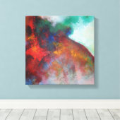 Abstrakte Malerei Elegant Akrobische Moderne Kunst Leinwanddruck (Insitu (Holzboden))