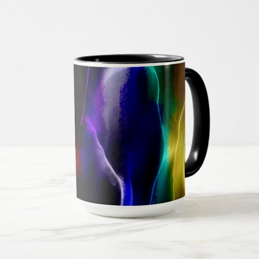 Abstrakte Malerei Farben #89 Tasse (VorderseiteRechts)