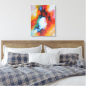 Abstrakte Malerei Farben Moderne Kunst Leinwanddruck (Insitu (Schlafzimmer))