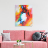 Abstrakte Malerei Farben Moderne Kunst Leinwanddruck (Insitu (Wohnzimmer))