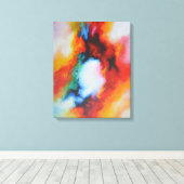 Abstrakte Malerei Farben Moderne Kunst Leinwanddruck (Insitu (Holzboden))