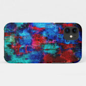 Abstrakte Malerei farbenfrohe Kunst Blumengrunge Case-Mate iPhone Hülle (Rückseite (Horizontal))