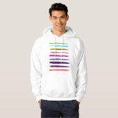Abstrakte Malerei farbenfrohe Pinselstriche Schlag Hoodie (Vorne ganz)