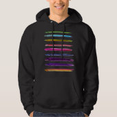 Abstrakte Malerei | Farbige Pinselstriche Hoodie (Vorderseite)