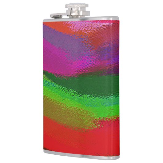 Abstrakte Malerei Flachmann (Links)