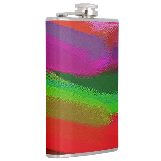 Abstrakte Malerei Flachmann (Rechts)