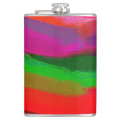 Abstrakte Malerei Flachmann (Vorderseite)