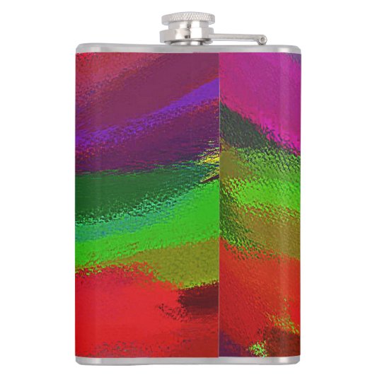 Abstrakte Malerei Flachmann (Rückseite)