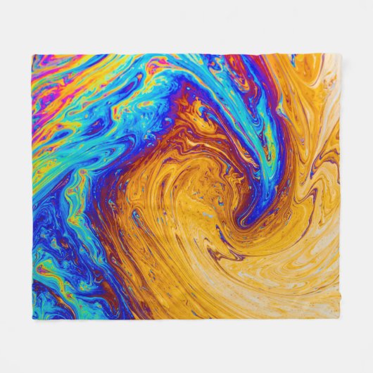 Abstrakte Malerei Fleecedecke (Vorderseite (Horizontal))