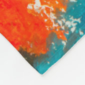 Abstrakte Malerei Fleecedecke (Ecke)