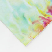 Abstrakte Malerei Fleecedecke (Ecke)