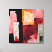 Abstrakte Malerei "Friedliche Versprechen". LEINWA Leinwanddruck (Vorderseite)