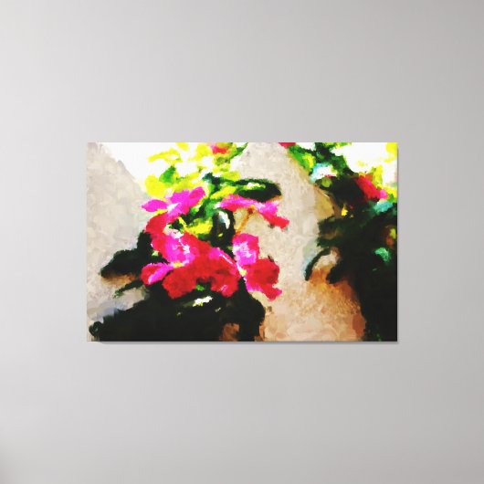 Abstrakte Malerei | Frühlingsblumen Leinwanddruck (Vorderseite)