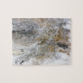 Abstrakte Malerei-graue schwarze Goldweiß-Grafik Puzzle (Horizontal)