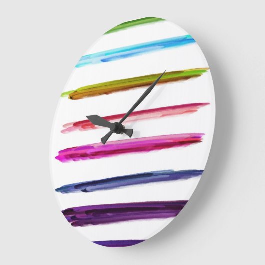 Abstrakte Malerei Große Wanduhr (Winkel)