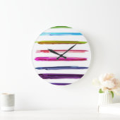 Abstrakte Malerei Große Wanduhr (Zuhause)